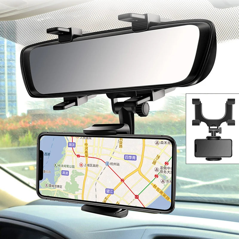 360° Car Mirror Telescopic 