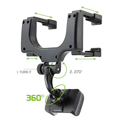 360° Car Mirror Telescopic 
