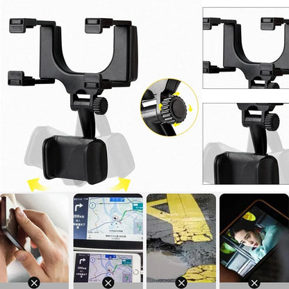 360° Car Mirror Telescopic 
