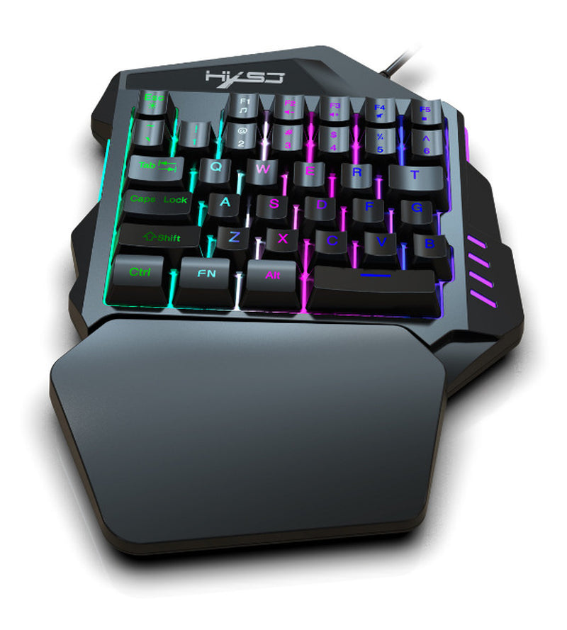 V100 One-Handed Mini Portable Keyboard and Mouse Set
